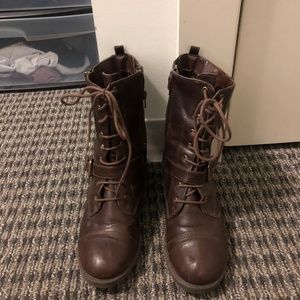 Brown Combat Boots